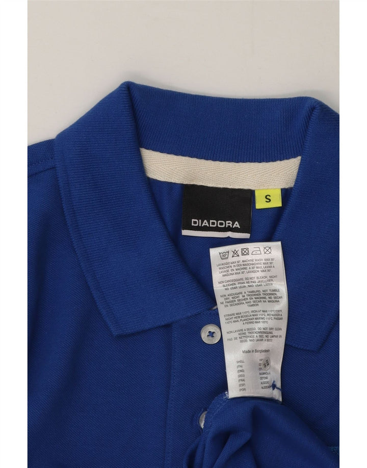 Polo Diadora Uomo Small Blu Cotone