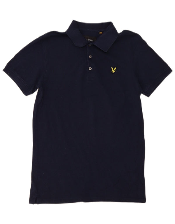Polo da uomo Lyle & Scott piccola in cotone blu navy