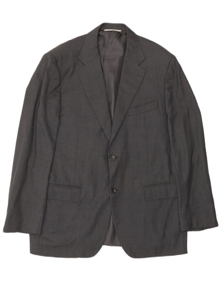 Giacca Blazer 2 Bottoni Uomo Canali IT 52 XL Lana Grigia