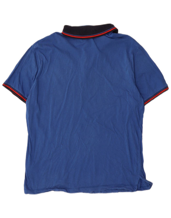 Polo Uomo Trussardi Jeans 2XL Blu Cotone