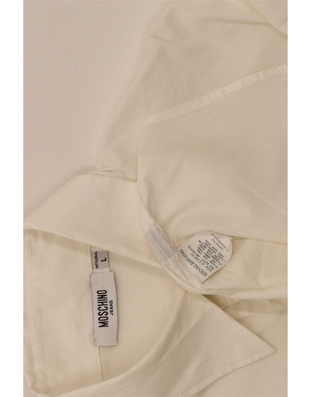 Camicia Uomo Moschino Large Bianca in Cotone