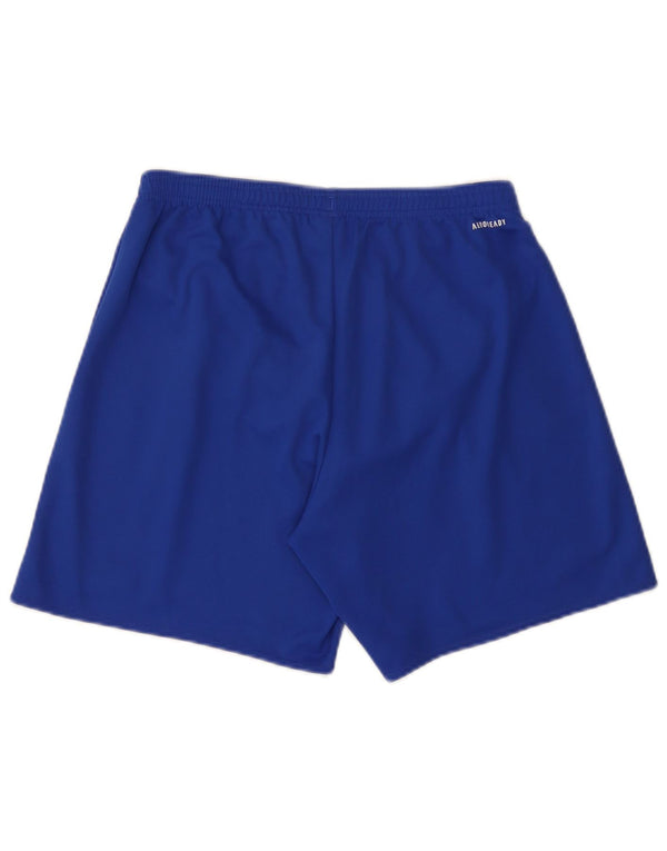 Pantaloncini sportivi Adidas Aeroready da uomo in poliestere blu medio