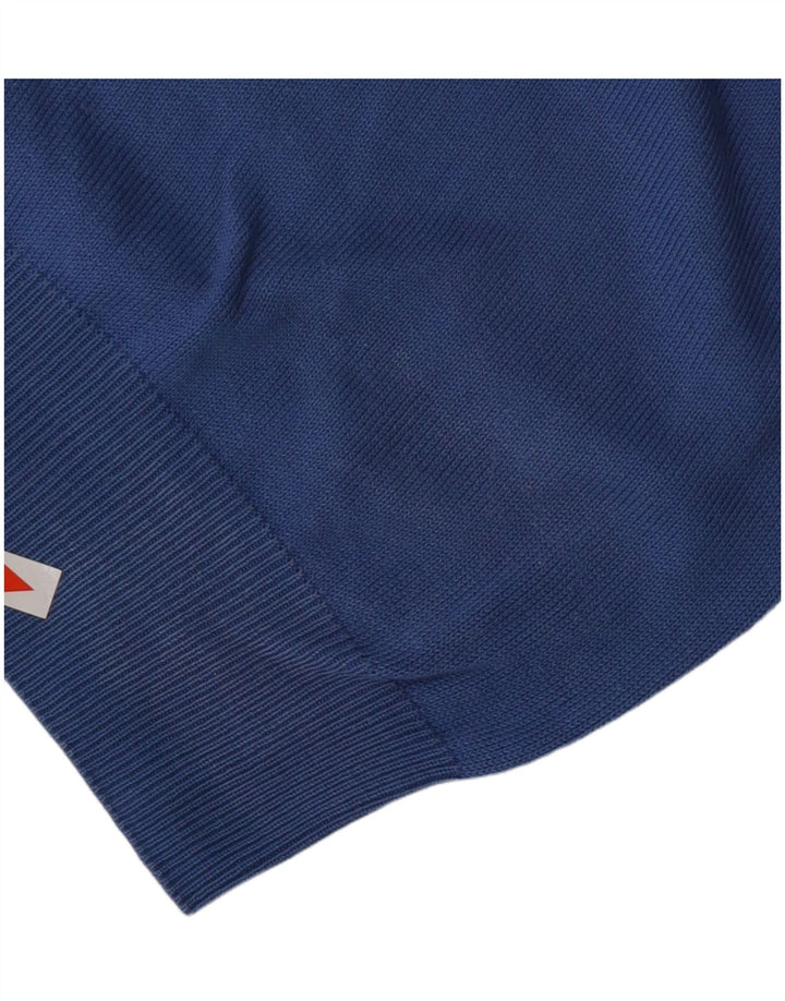 Maglione Uomo Scollo V TRUSSARDI Large Blu Cotone