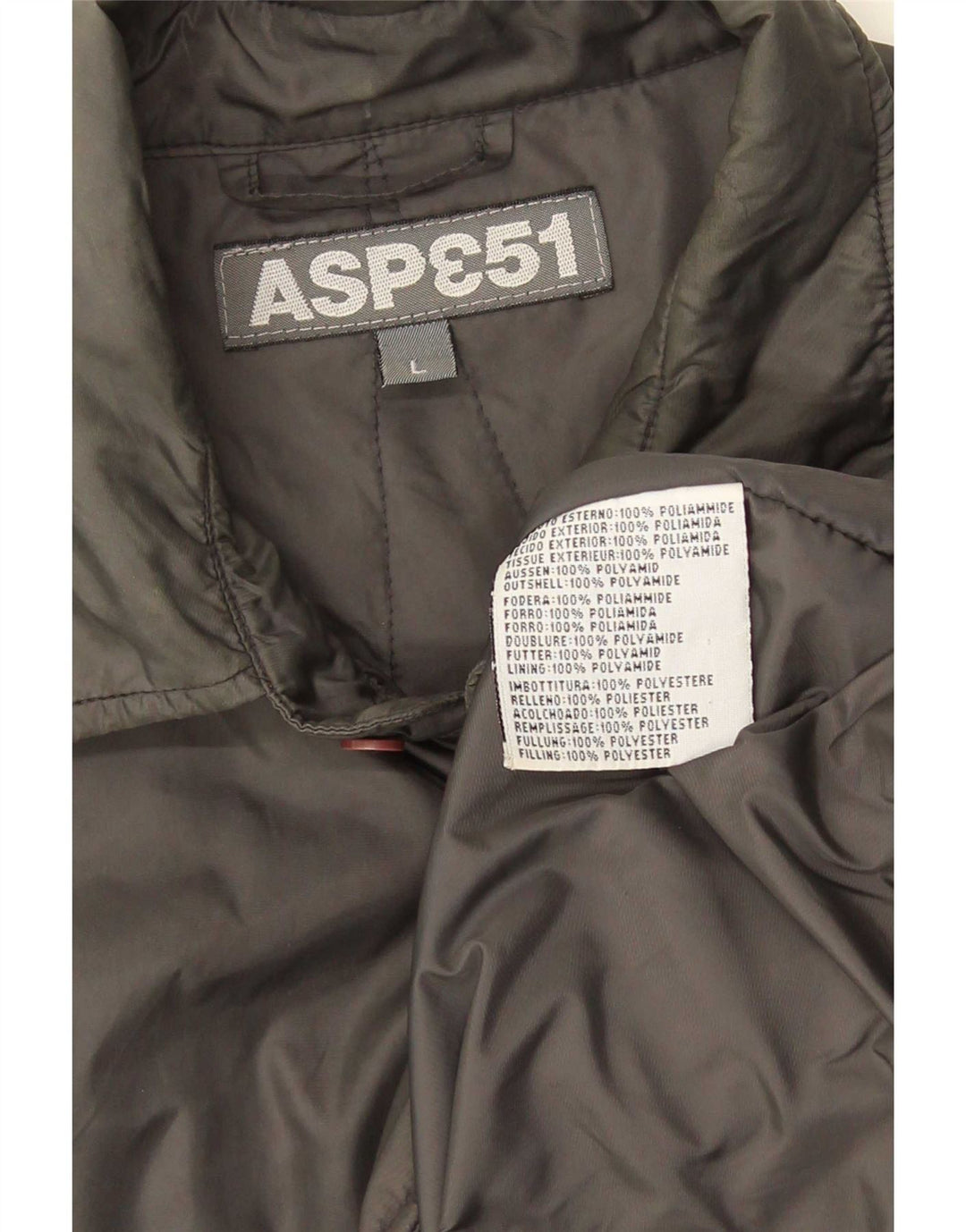 Giacca utility da uomo Aspesi UK 40 Large Grigia in poliammide
