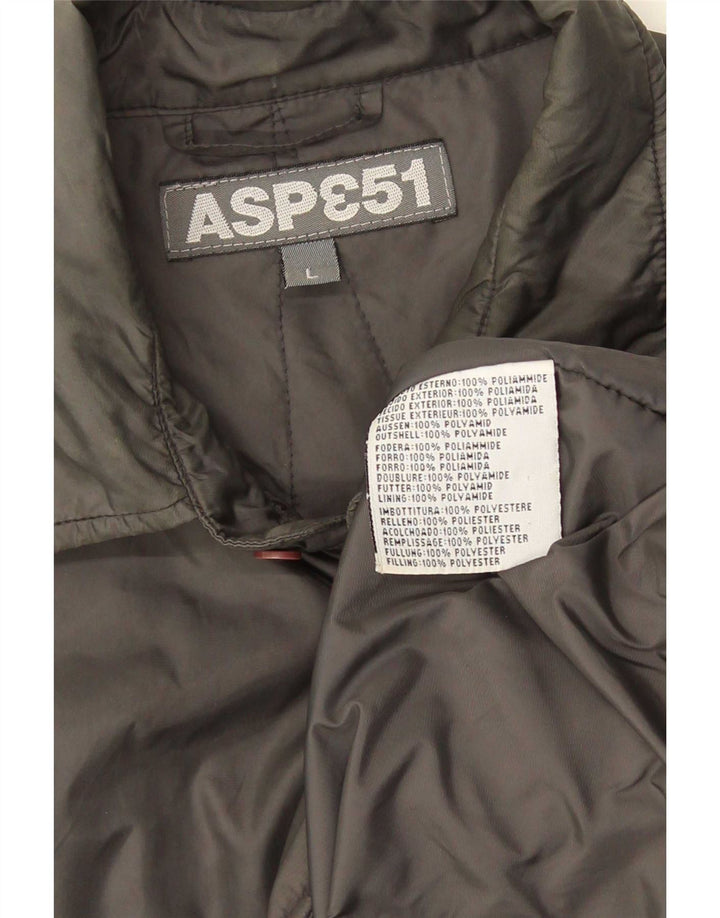 Giacca utility da uomo Aspesi UK 40 Large Grigia in poliammide