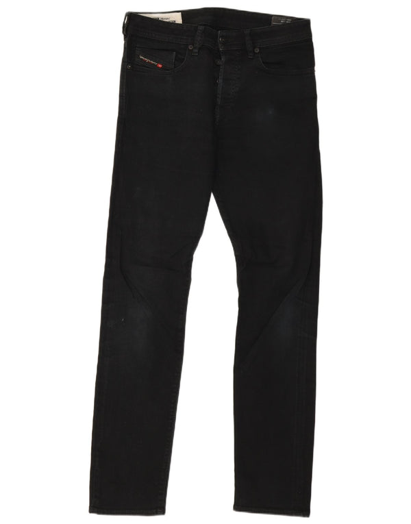 Jeans da uomo Diesel Buster affusolati W30 L32 cotone nero
