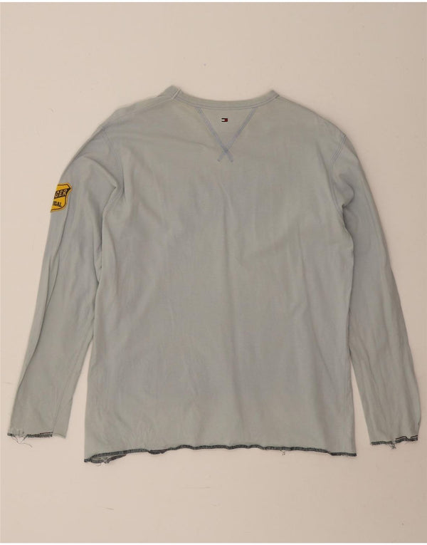 Tommy Hilfiger Ragazzi Graphic Top Manica Lunga 15-16 Anni XL Cotone Blu