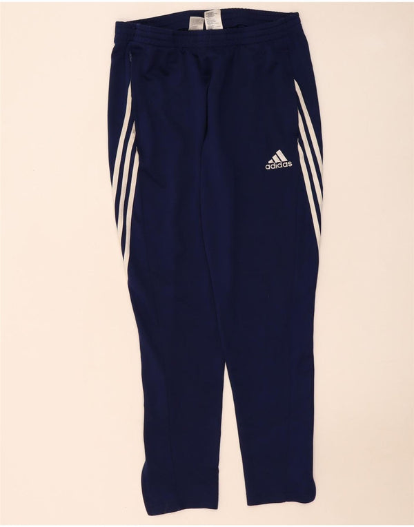 Pantaloni da tuta Adidas Climalite da uomo di grandi dimensioni in poliestere blu navy