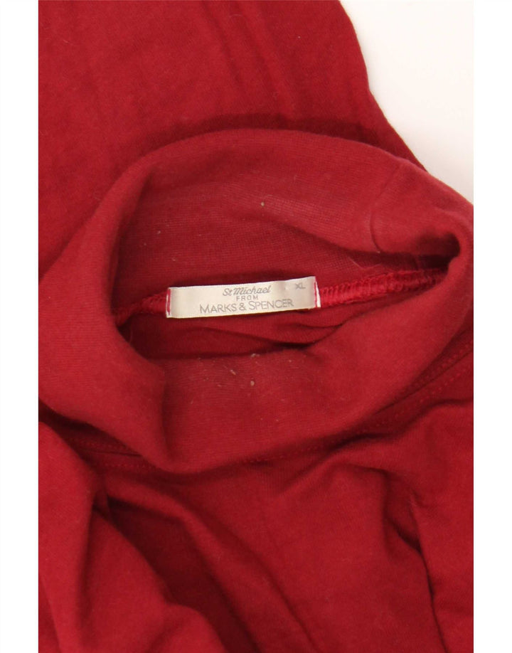 Marks & Spencer Uomo St. Michael Top manica lunga XL Rosso