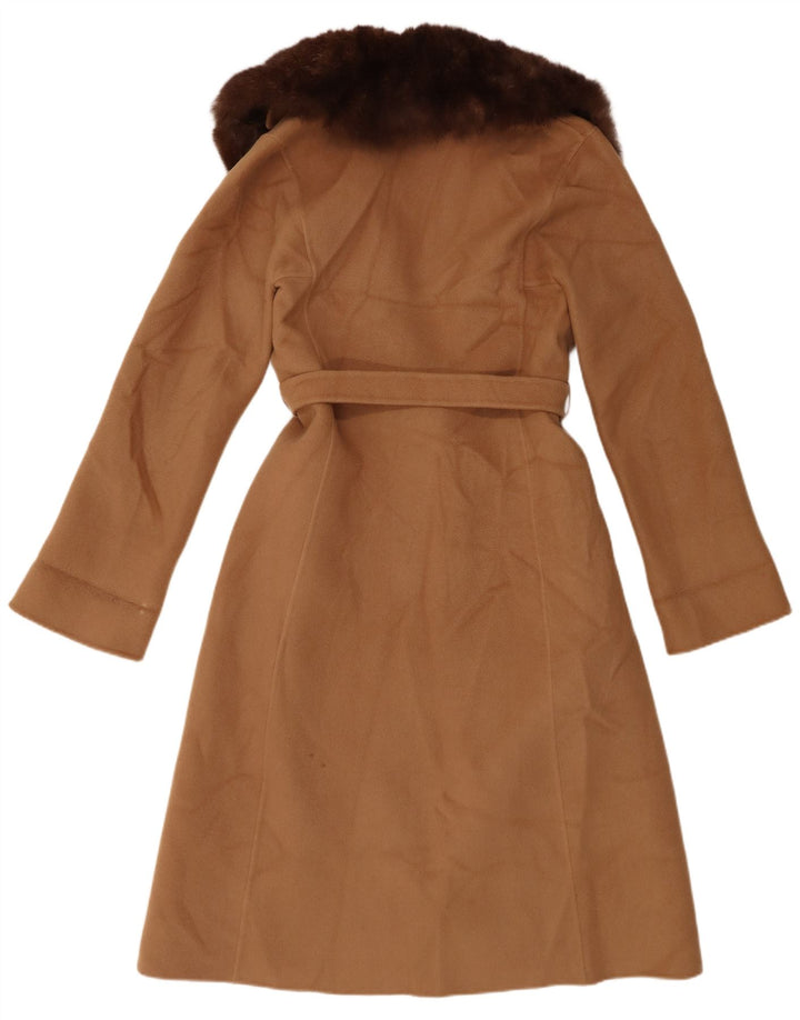 Cappotto vintage da donna UK 6 XS marrone