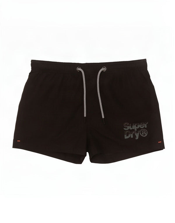 Pantaloncini da bagno grafici da uomo Superdry grandi neri in poliestere