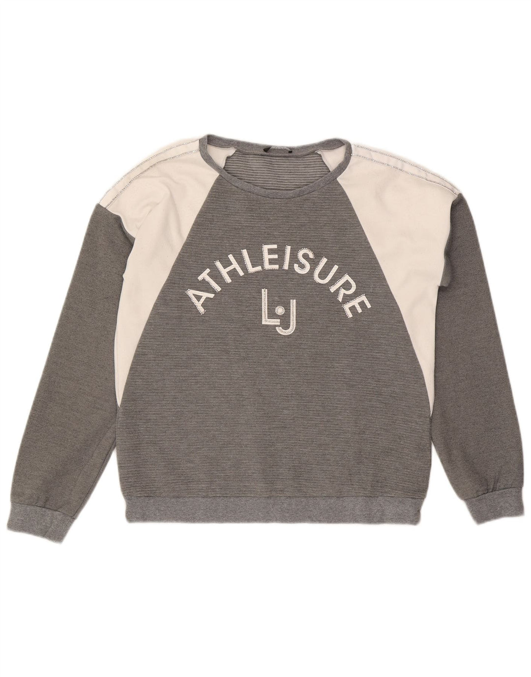 Felpa grafica da donna Liu Jo Jumper UK 14 Colorblock grigio medio