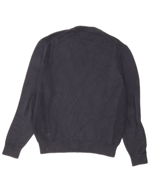 Maglione da uomo girocollo Hackett piccolo in cotone blu navy