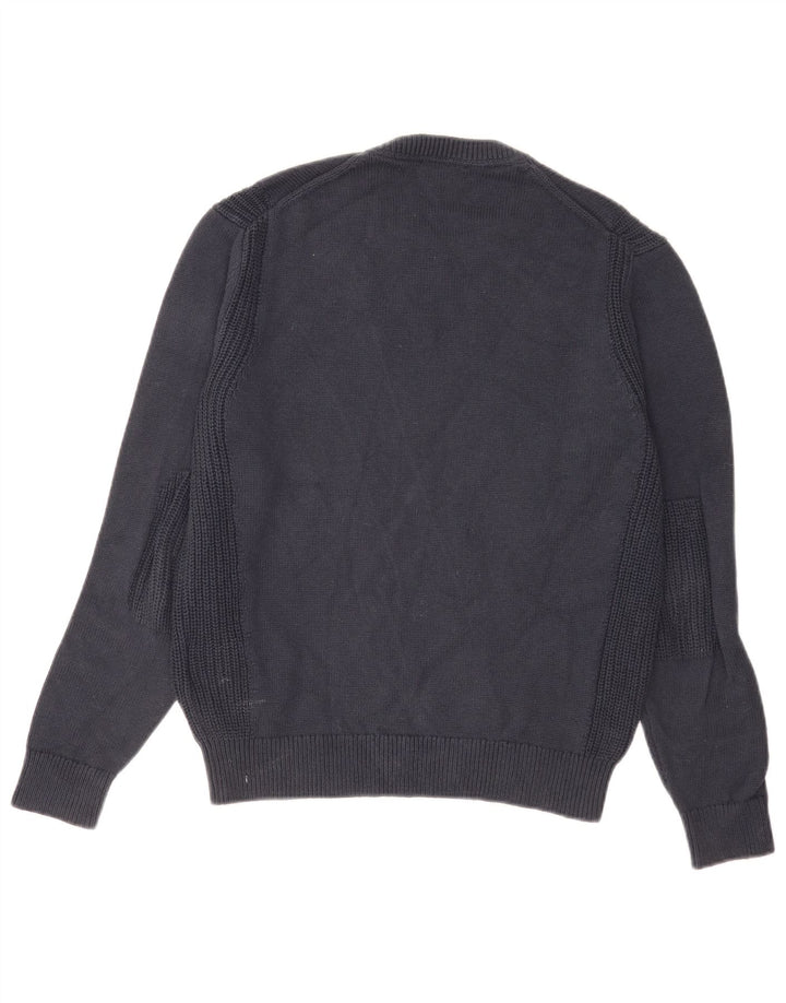 Maglione da uomo girocollo Hackett piccolo in cotone blu navy