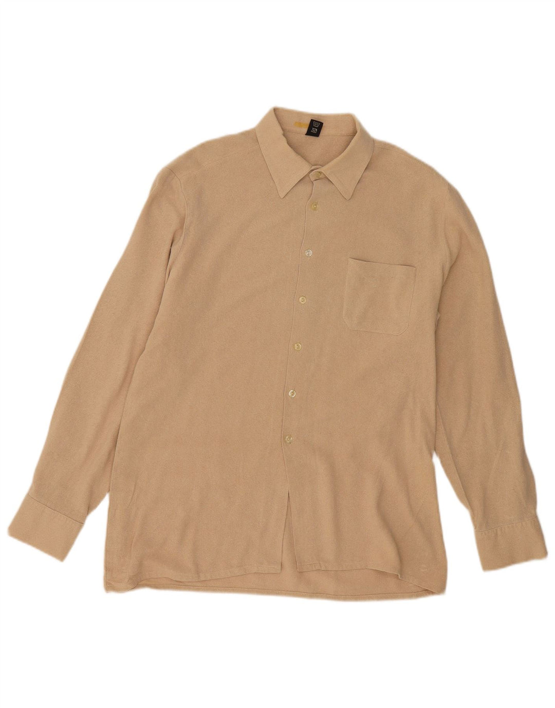 Camicia vintage da uomo grande beige