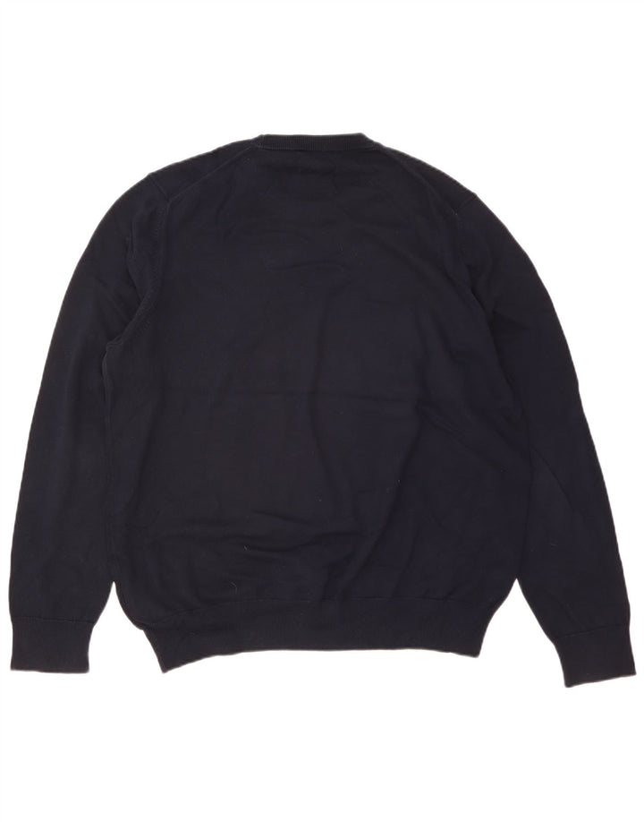 Maglione maglione girocollo da uomo Marks & Spencer XL cotone blu navy