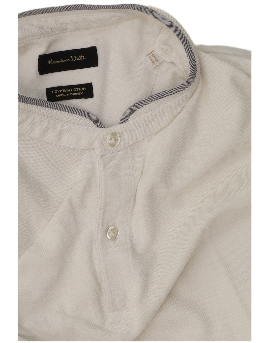 Polo da uomo Massimo Dutti 2XL cotone bianco