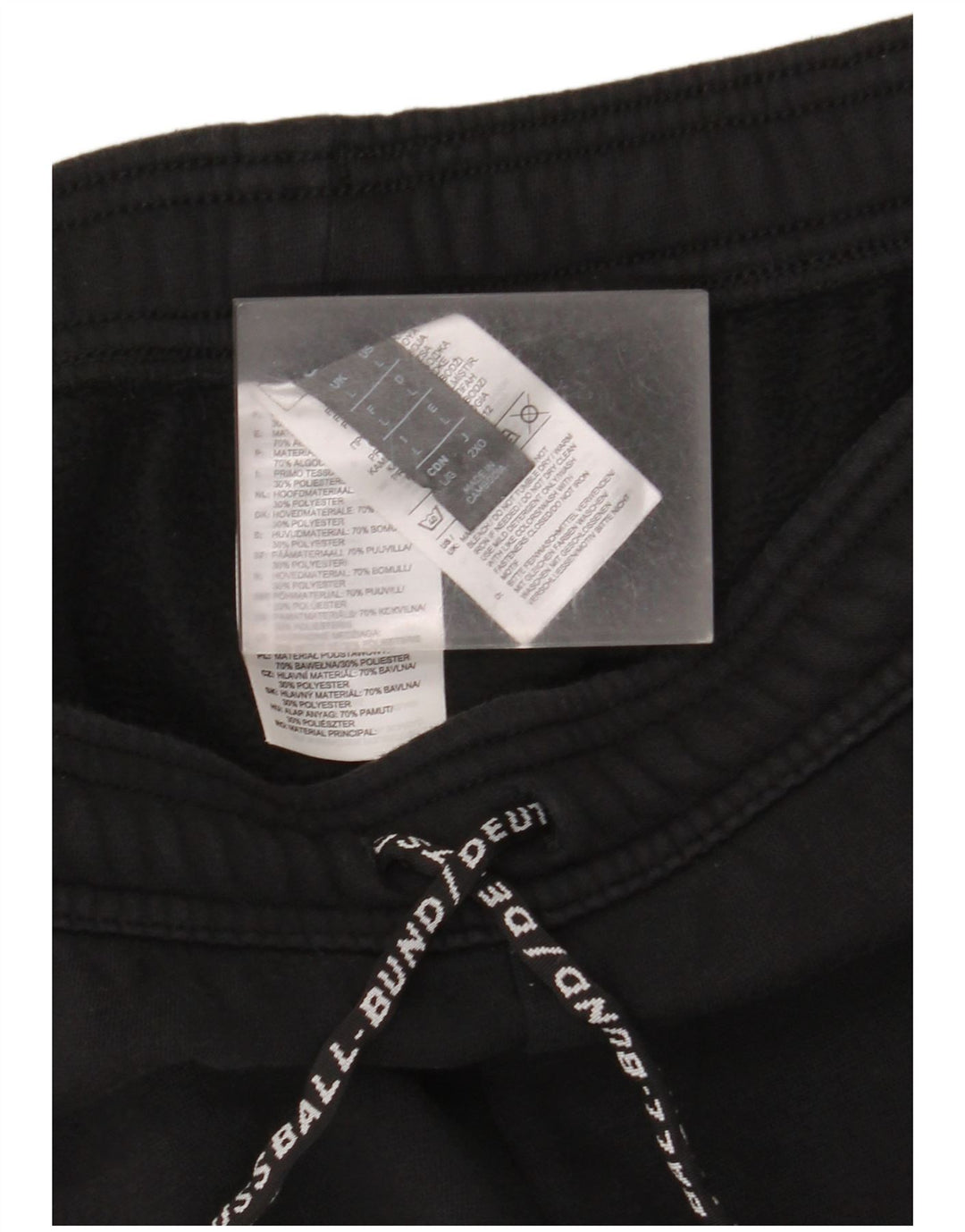 Pantaloni da tuta da uomo Adidas Large in cotone nero