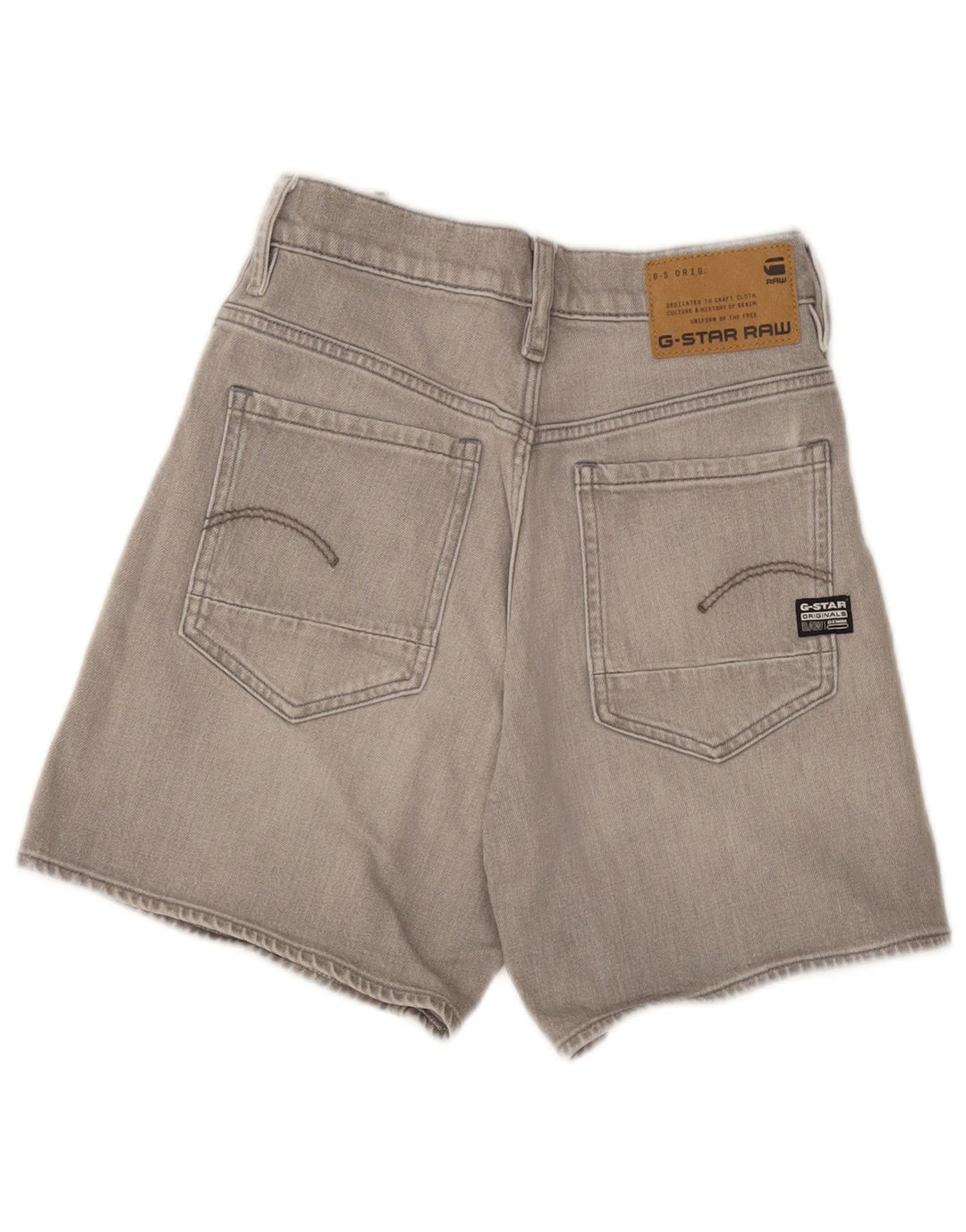 Pantaloncini di jeans da donna G-Star W28 cotone grigio medio