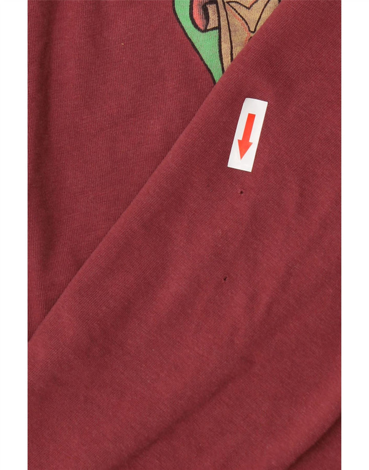 T-shirt grafica da uomo WEIRD FISH Top 4XL cotone rosso