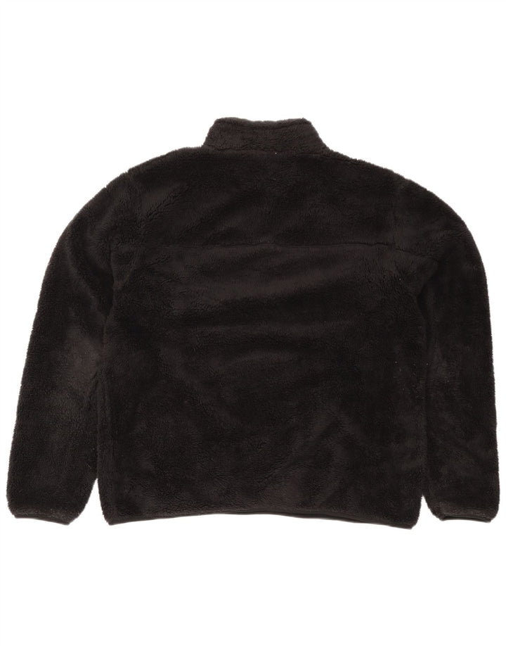 Maglione in pile da uomo con collo con zip Mountain Warehouse XL poliestere nero