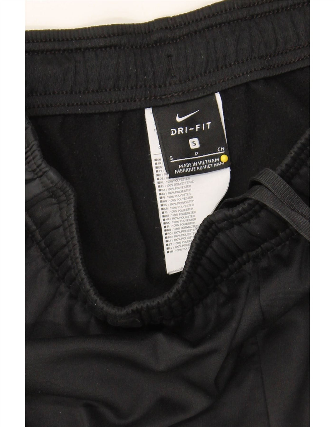 NIKE Womens Dri Fit Tracksuit Trousers UK 8 Small  Black Polyester Vintage Nike and Second-Hand Nike from Messina Hembry 