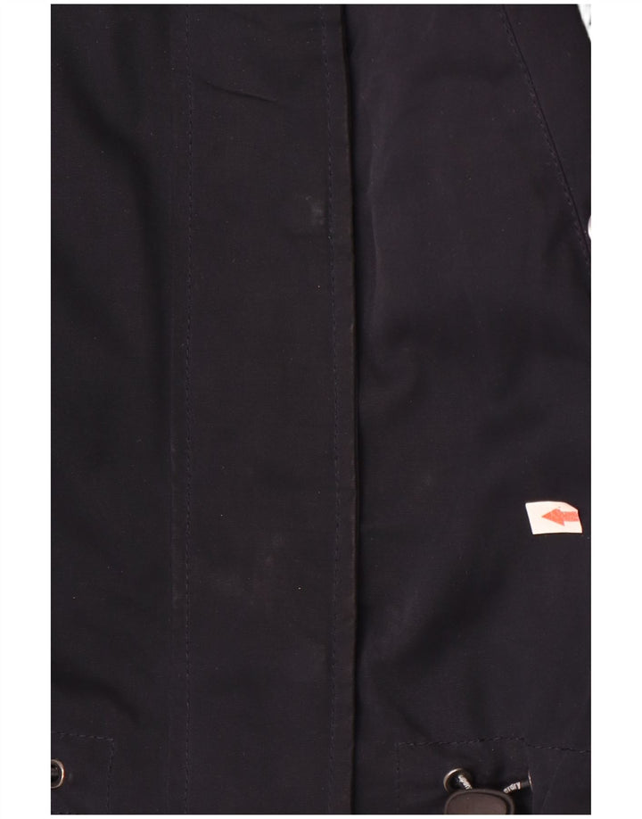 Giacca Parka da donna con cappuccio Superdry UK 6 XS poliestere blu navy