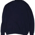 Maglione Zara da uomo con collo alto e maglione grande in viscosa blu navy