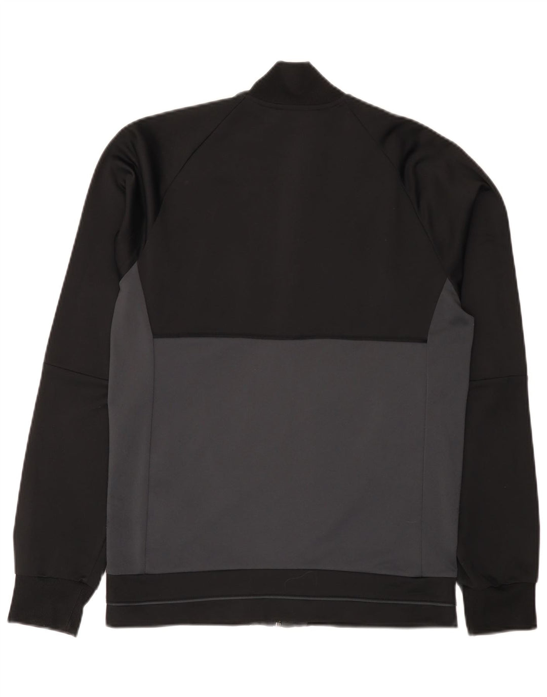Giacca da ginnastica da uomo con grafica Adidas, piccola, in poliestere color block nero