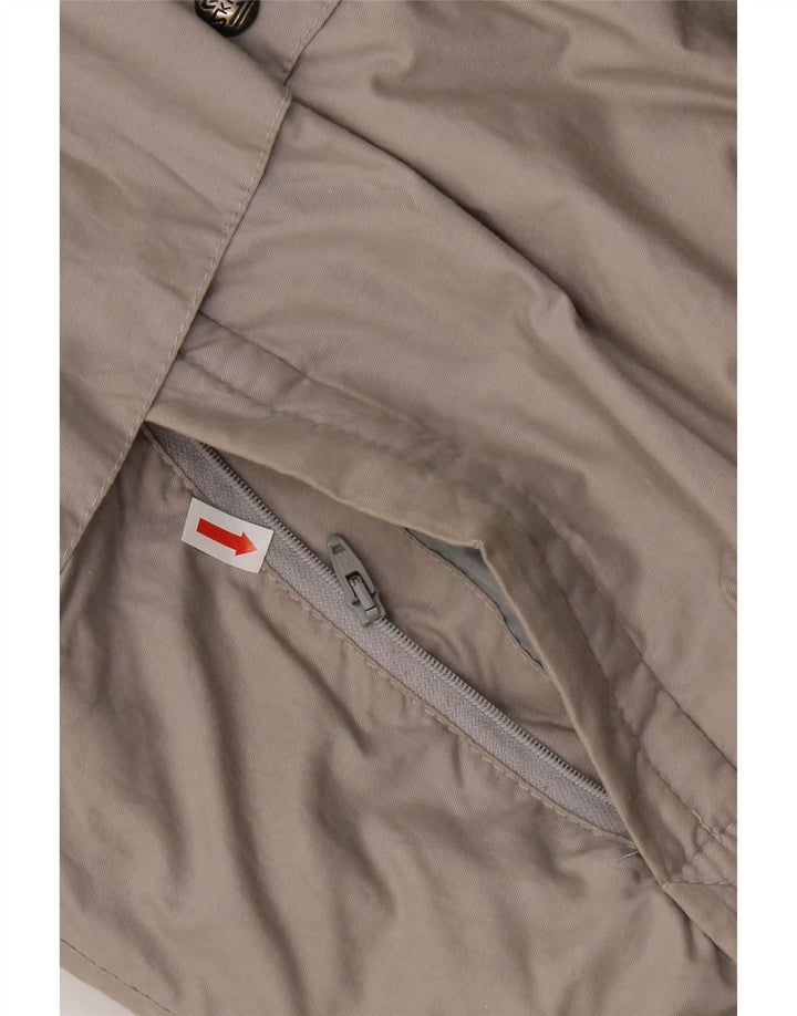 Giacca imbottita con cappuccio da uomo Skila EU 50 grande cotone grigio