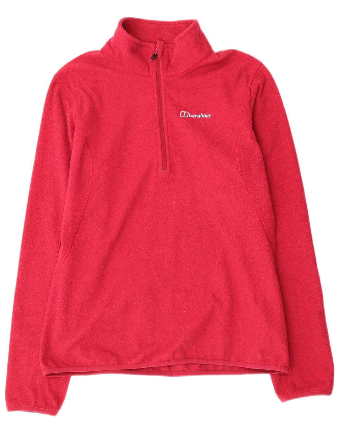 Maglione in pile da donna con collo e zip BERGHAUS UK 16 grande poliestere rosa