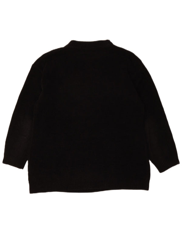 Maglione maglione oversize da donna con collo dolcevita Canda UK 14/16 Medio Nero
