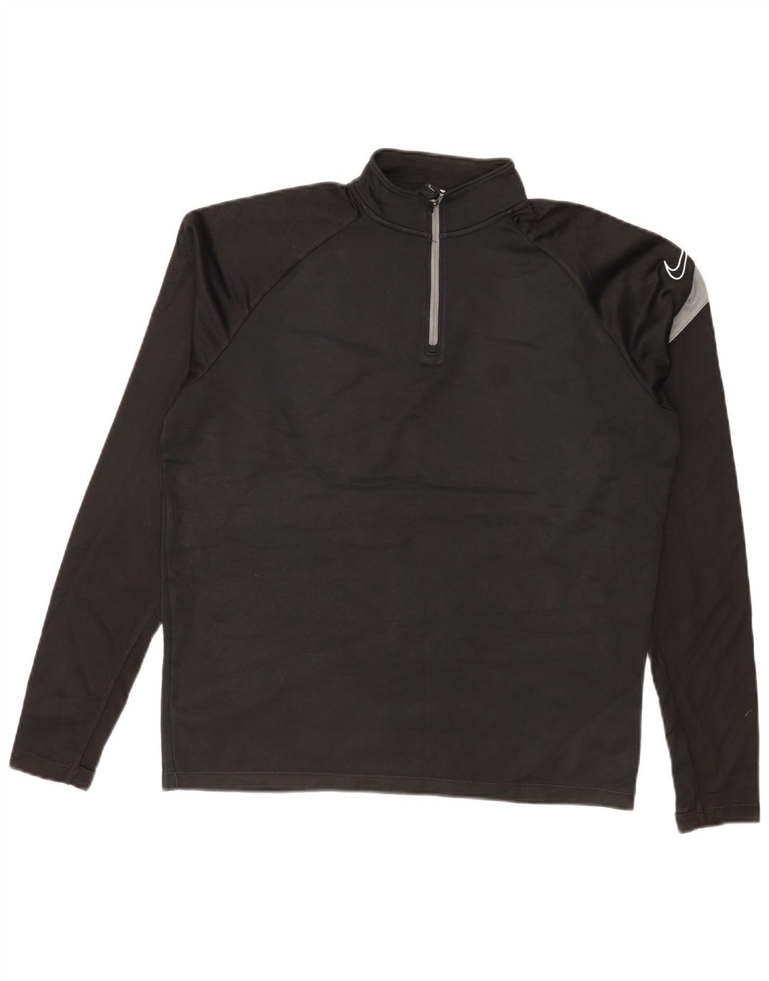 Felpa grafica Nike Dri Fit da uomo, color block medio nero