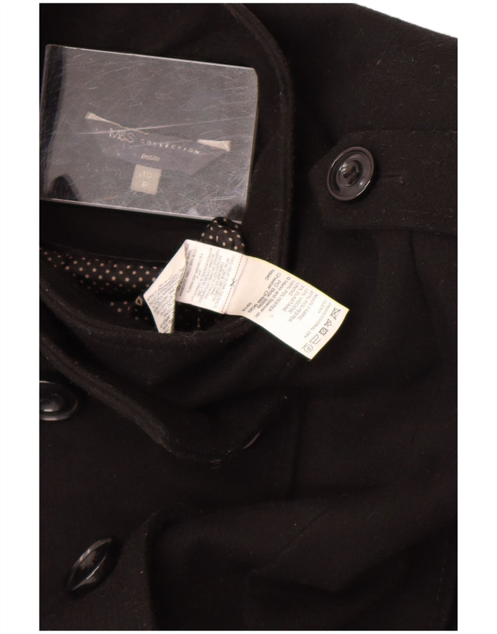 Cappotto da marinaio Petite da donna Marks & Spencer UK 10 piccolo poliestere nero