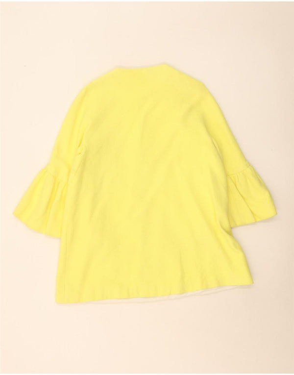 Soprabito oversize con maniche a 3/4 da donna Zara UK 6 XS Giallo