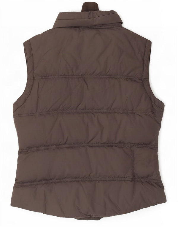 Jack Wills Womens Padded Gilet UK 10 Small Grey Nylon