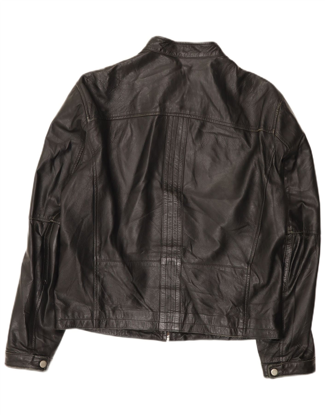 Giacca in pelle vintage da uomo IT 52 XL Nera