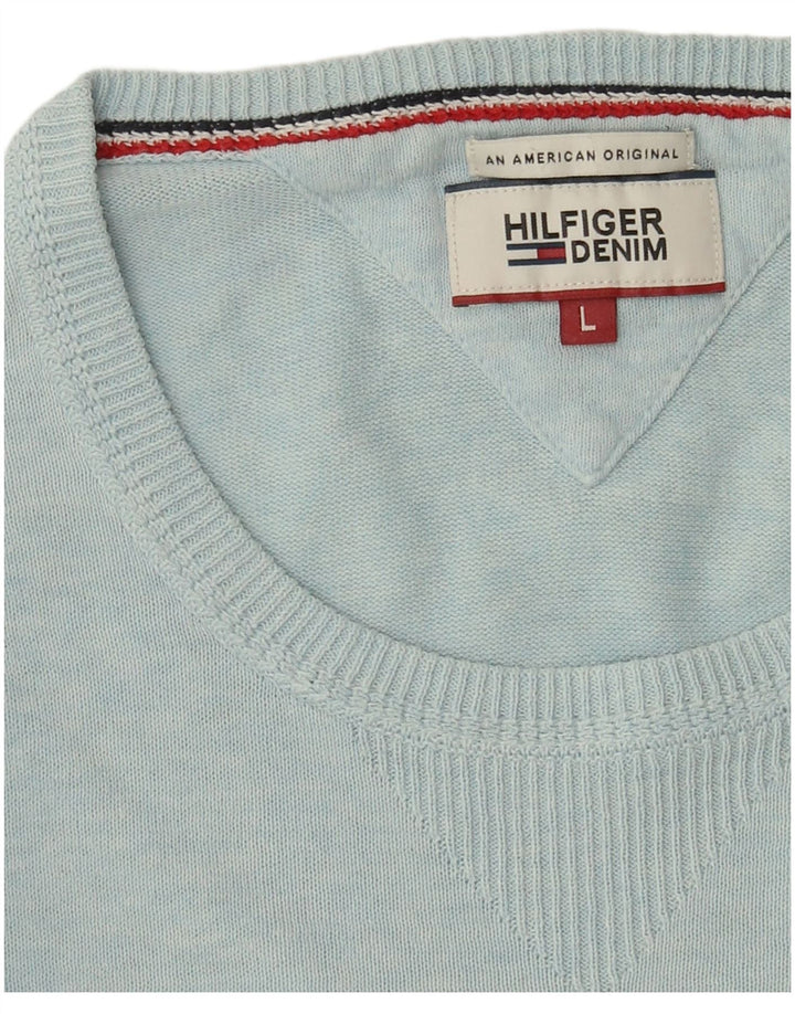 Maglione maglione girocollo da uomo Tommy Hilfiger grande blu