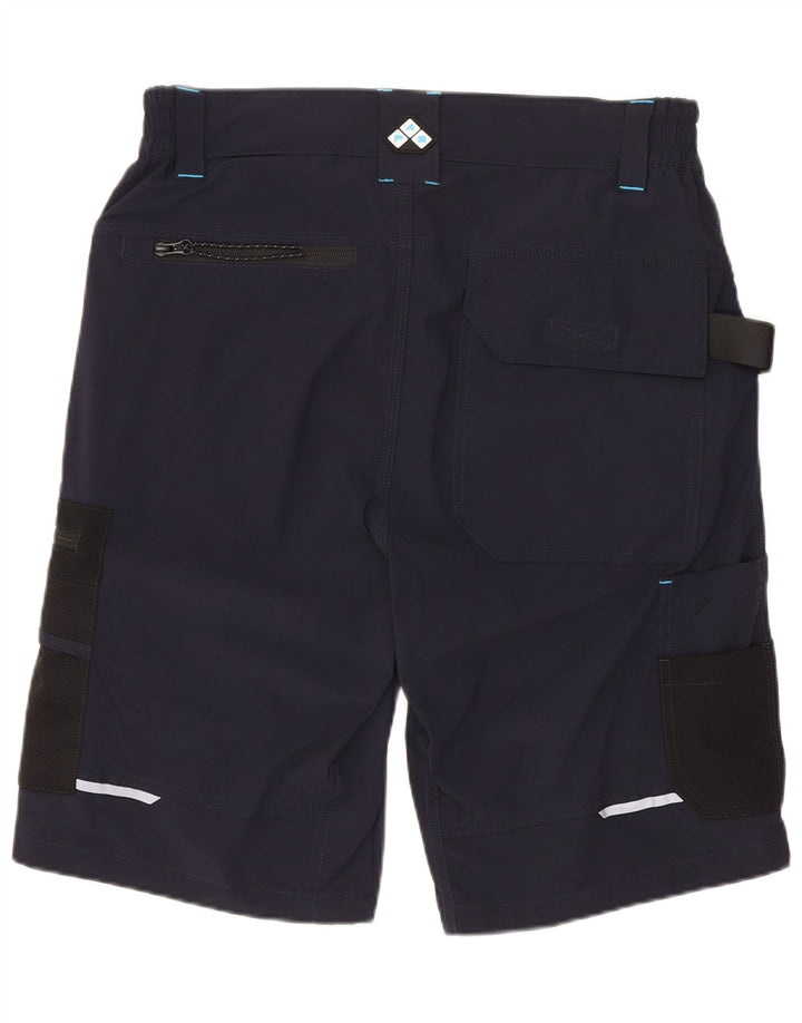 Pantaloncini cargo da uomo VINTAGE medi W30 blu navy in poliammide