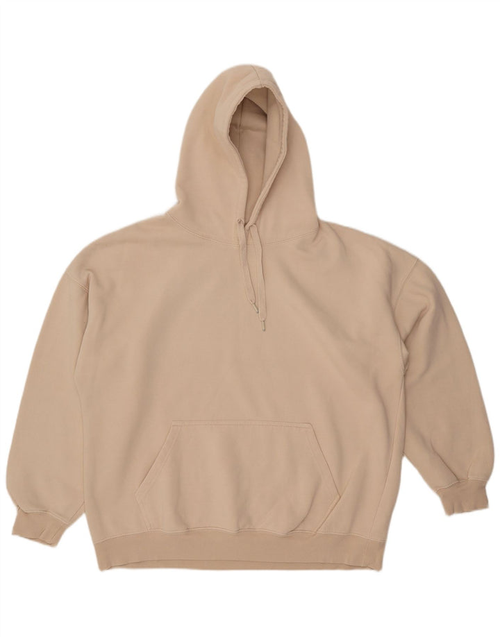 Felpa con cappuccio da uomo Pull & Bear XL in cotone beige