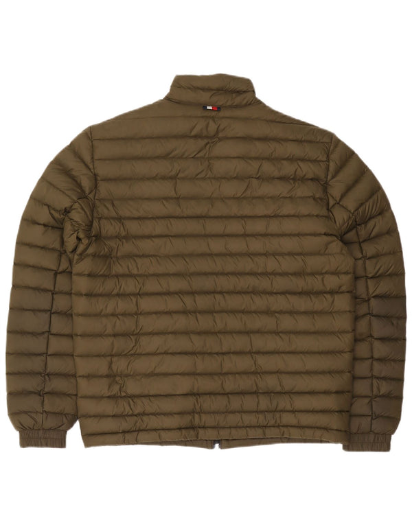 Giacca imbottita da donna Tommy Hilfiger UK 14 Medium Khaki Poliammide