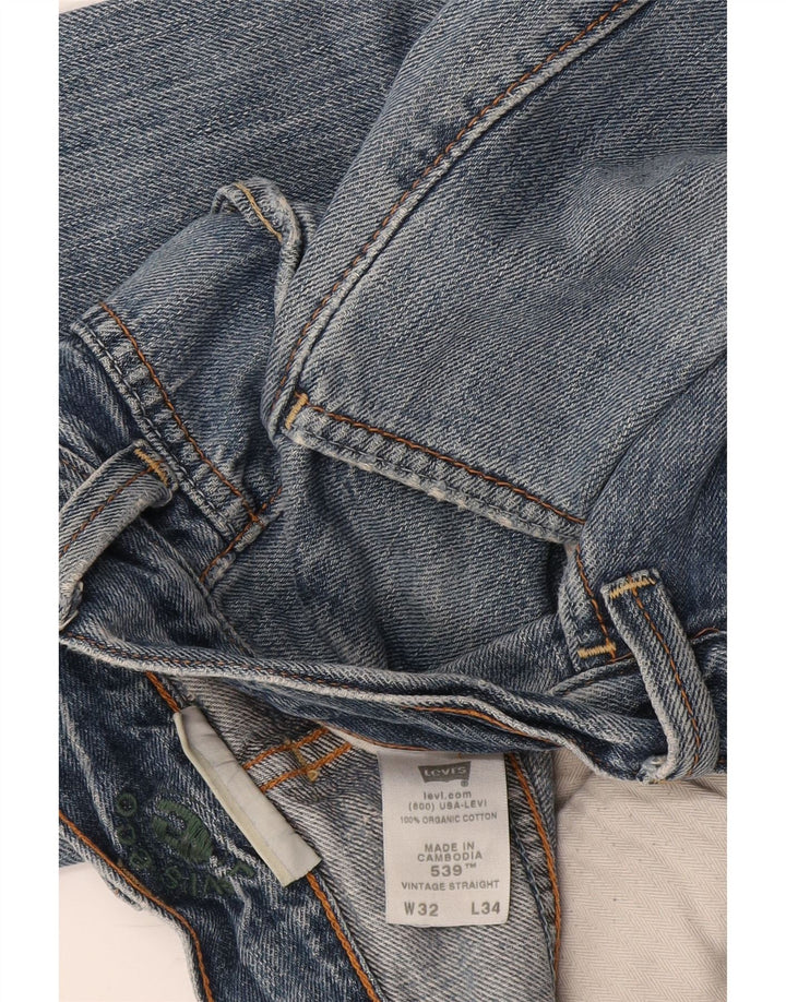 Jeans dritti da uomo Levi's W32 L34 cotone blu