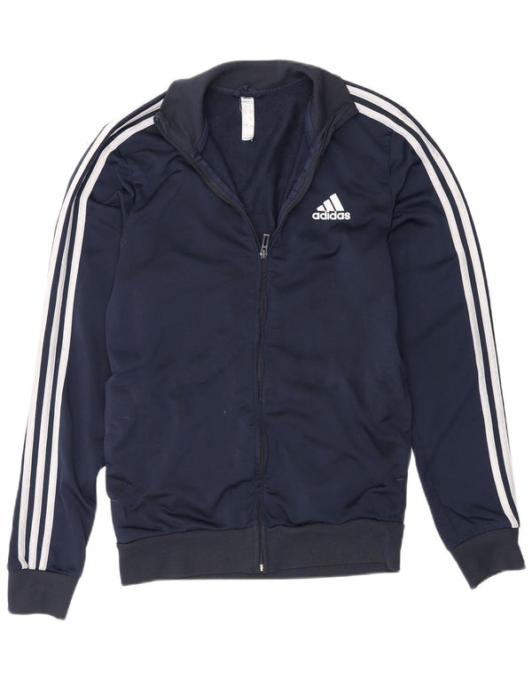 Giacca da tuta da uomo dalla vestibilità regolare Adidas UK 36/38 Small Blu Navy