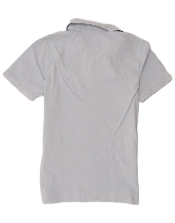 Crew Clothing Polo da uomo in cotone blu medio