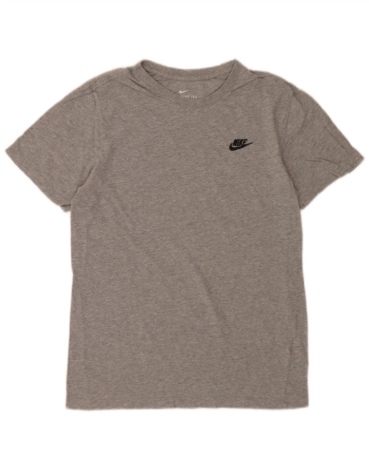 T-shirt Nike da uomo Top Small in cotone chiazzato grigio