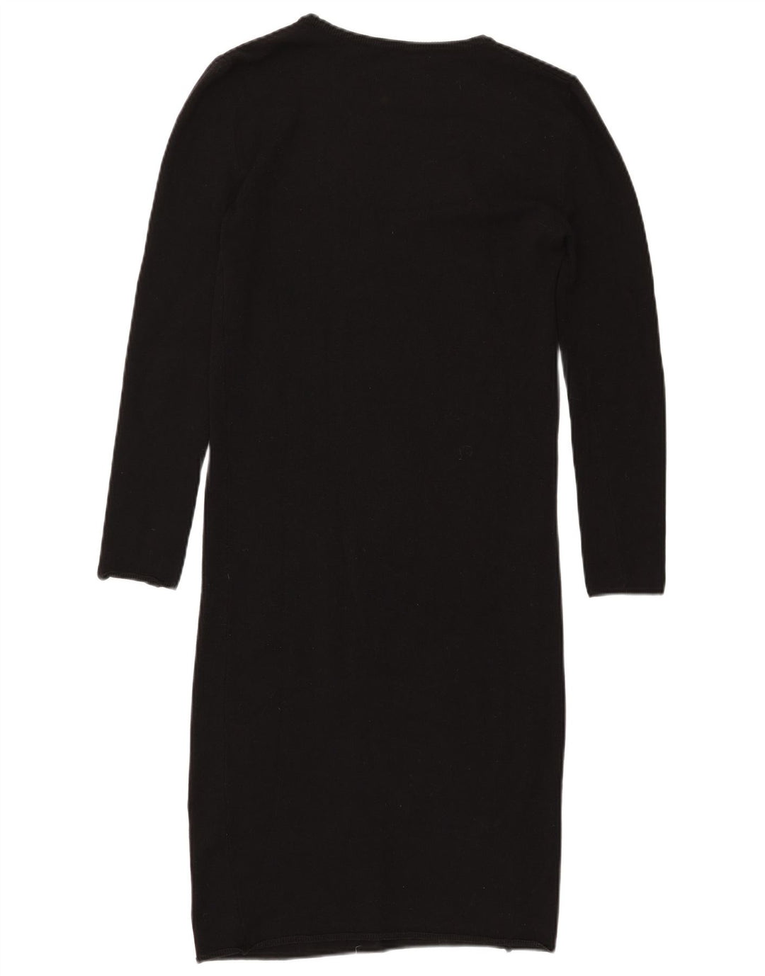 Abito maglione a maniche lunghe da donna Zara UK 12 medio nero