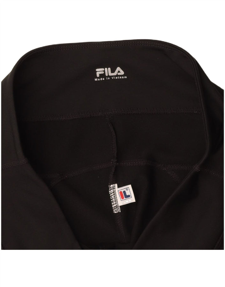 FILA Womens Capri Leggings UK 14 Medium Black