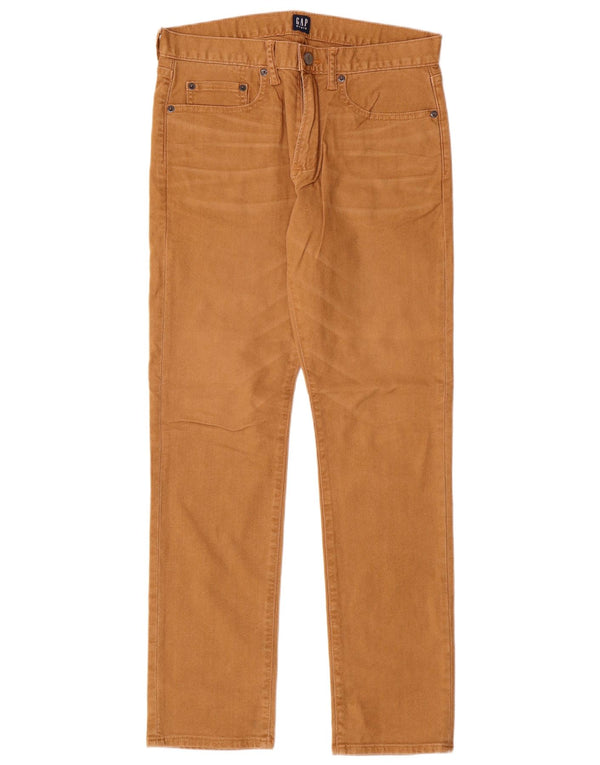 Pantaloni casual dritti da uomo Gap W30 L30 in cotone beige