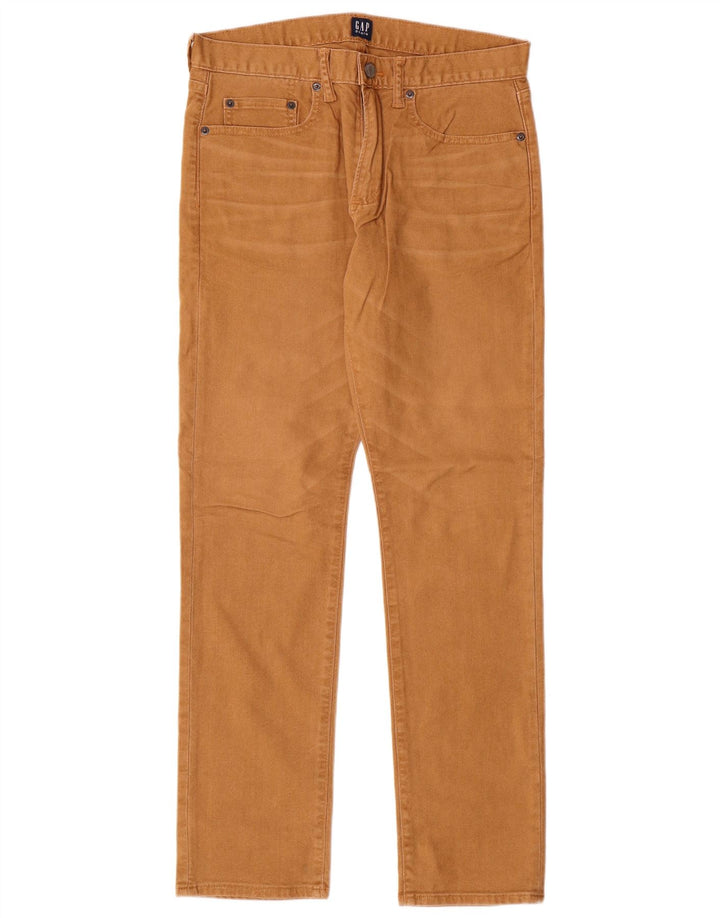 Pantaloni casual dritti da uomo Gap W30 L30 in cotone beige