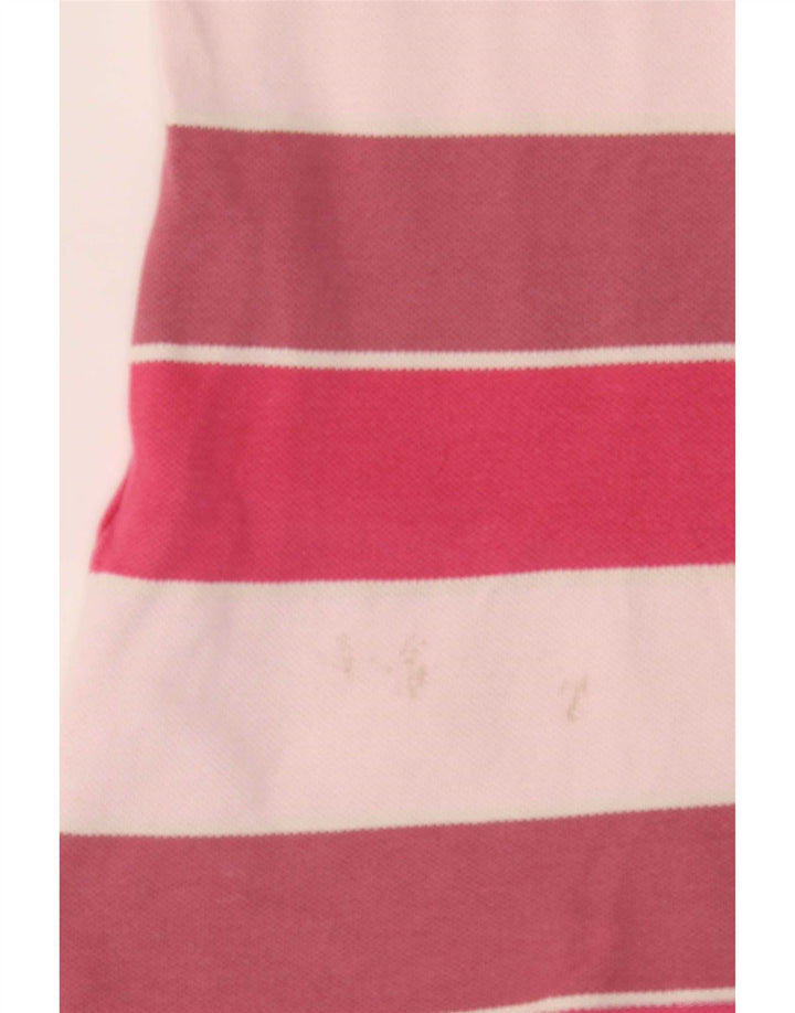 Polo da donna Lacoste taglia 46 XL in cotone a righe multicolore